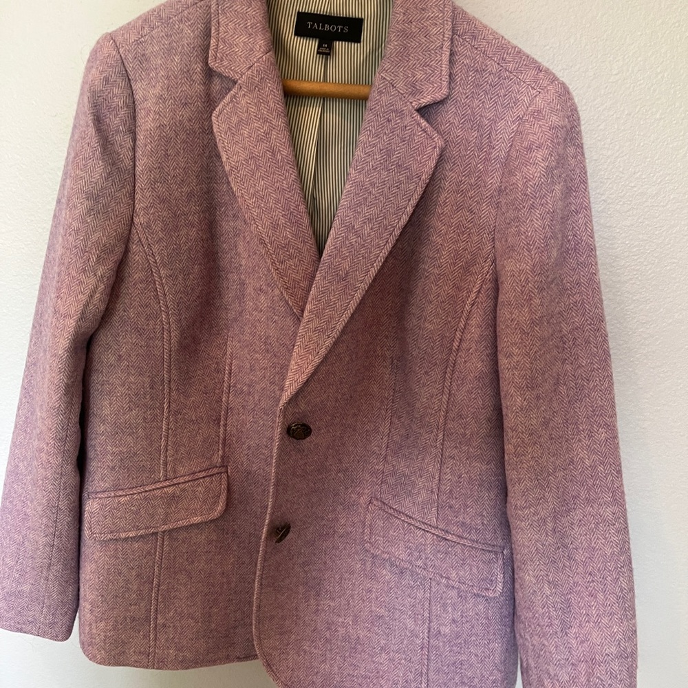 Lavender tweed blazer